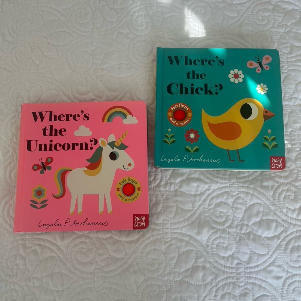 Two pack kids books. Where’s the Unicorn? Where’s the Chick?
